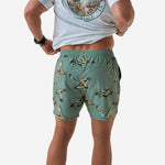 Load image into Gallery viewer, Burlebo Swim Trunk - Jumbo Mallards - Green
