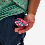 Load image into Gallery viewer, Burlebo Youth Athletic Short - Heather Navy - American Flag Liner
