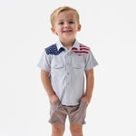 Load image into Gallery viewer, Burlebo Youth Performance Western Shirt - All American

