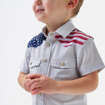 Load image into Gallery viewer, Burlebo Youth Performance Western Shirt - All American
