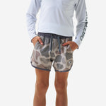Load image into Gallery viewer, Burlebo Youth Swim Trunk - Jumbo Classic Deer Camo
