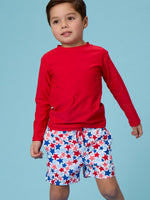 Load image into Gallery viewer, Rugged Butt Star-Spangled Performance Hybrid Swim Trunks
