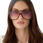 Load image into Gallery viewer, Pauline Honey Tortoise Rose Gradient Sunglasses
