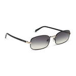 Load image into Gallery viewer, Trinity Black Gold Black Temples Grey Gradient Sunglasses

