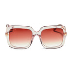 Load image into Gallery viewer, Sandra Light Pink Crystal Dusk Gradient Diff Sunglasses
