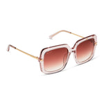 Load image into Gallery viewer, Sandra Light Pink Crystal Dusk Gradient Diff Sunglasses
