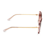 Load image into Gallery viewer, Sandra Light Pink Crystal Dusk Gradient Diff Sunglasses
