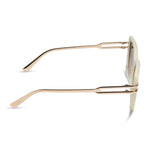 Load image into Gallery viewer, Dasha Courtside Ivory Gold Brown Gradient Sunglasses
