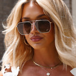 Load image into Gallery viewer, Berkely Gold Brown Gradient Polarized Sunglasses
