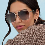 Load image into Gallery viewer, Berkely Gold Brown Gradient Polarized Sunglasses
