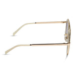Load image into Gallery viewer, Joey Courtside Ivory Gold Metal Slate Gradient Flash Diff Sunglasses
