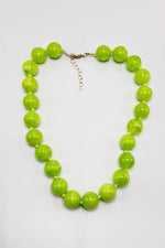 Load image into Gallery viewer, Resin Round Bead Rope Necklace
