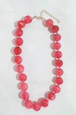 Load image into Gallery viewer, Resin Round Bead Rope Necklace
