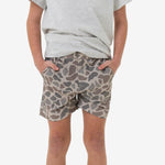 Load image into Gallery viewer, Burlebo Youth Athletic Everyday Short - Classic Deer Camo
