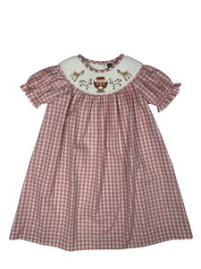 Banana Split Girls Smocked Noah's Ark Bishop Dress