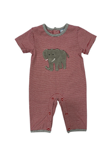 Three Sisters Game Day Elephant Boys Romper