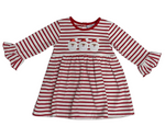 Load image into Gallery viewer, Girls Santa Applique Dress
