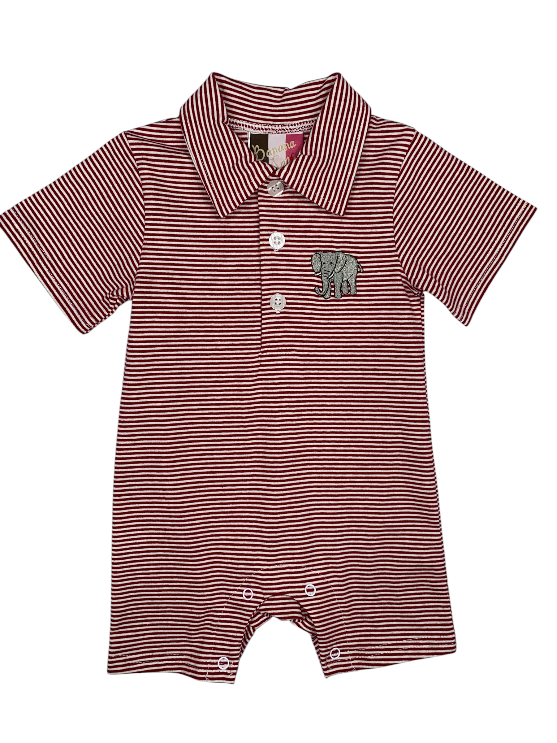 Banana Split Elephant Romper