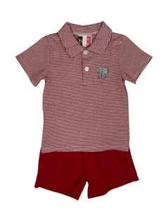 Banana Split Elephant Boys Short Set