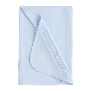 Little English Welcome Home Layette Blanket - Blue