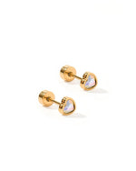 Load image into Gallery viewer, Screwback Stud Earrings - Polly Heart
