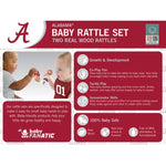 Load image into Gallery viewer, Alabama Crimson Tide - Baby Rattles 2-Pack
