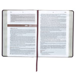 Load image into Gallery viewer, Devotional Bible NLT for Men Faux Leather Walnut Brown Cross
