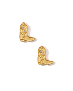 Load image into Gallery viewer, Screwback Stud Earrings - Daisy Cowgirl Boot
