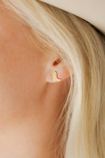 Load image into Gallery viewer, Screwback Stud Earrings - Daisy Cowgirl Boot
