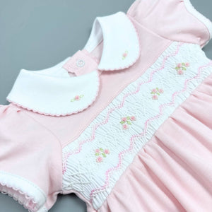 Pink Emily Smocked Bubble