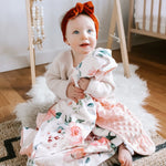 Load image into Gallery viewer, Oh So Soft Baby and Toddler Floral Blanket
