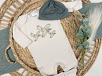 Load image into Gallery viewer, Mallard duck baby footie | Baby Boy Outfit
