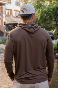 Performance Burlebo Hoodie - Heather Brown