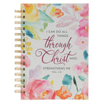 Load image into Gallery viewer, All Things Through Christ Multi-colored Floral Large Wirebou
