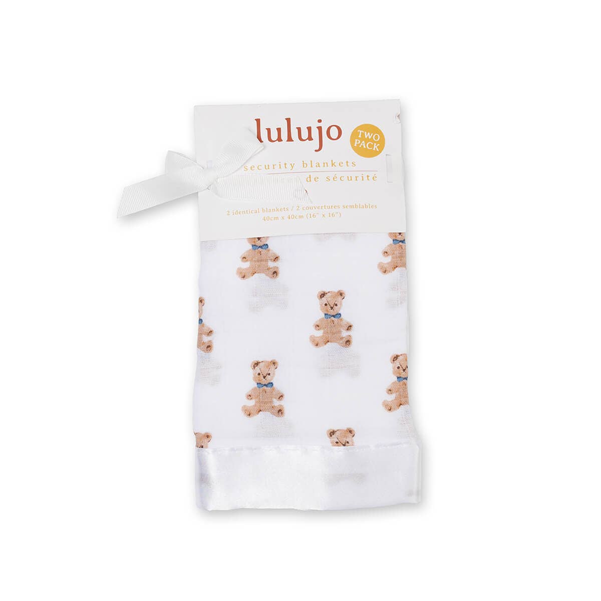 2-pack Muslin Security Blankets - Vintage Bears