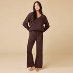 Load image into Gallery viewer, Oprah's Fave 2024 - Solid Marshmallow V-Neck Lounge Set
