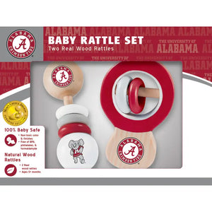 Alabama Crimson Tide - Baby Rattles 2-Pack