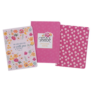 Notebook Set 3 pc God Is With You Zeph. 3:17