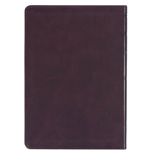 Devotional Bible NLT for Men Faux Leather Walnut Brown Cross