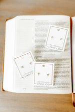 Load image into Gallery viewer, Screwback Stud Earrings - Clara Cross Gold
