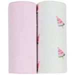 Load image into Gallery viewer, Watermelon &amp; Pink Swaddle Blanket 2 Pack
