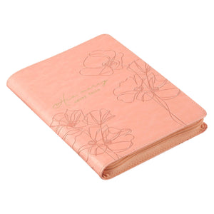 Journal Classic Zip Pink His Mercy Never Fails