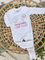 Load image into Gallery viewer, Baby Romper | Sorry Santa I Drank All The Milk Christmas
