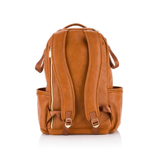 Cognac Boss Plus Itzy Ritzy Backpack Diaper Bag