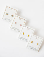 Load image into Gallery viewer, Screwback Stud Earrings - Football
