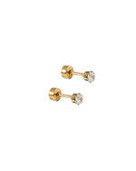 Load image into Gallery viewer, Screwback Stud Earrings - Micro Helen Gold
