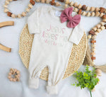 Load image into Gallery viewer, Baby Romper | Baby Girl Outfit - Jesus Loves Me
