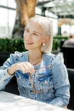 Load image into Gallery viewer, Eva Statement Earrings - Brown
