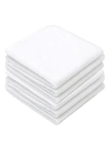 Soft White Washcloth-6 Pack