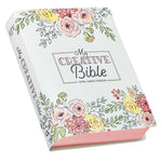 Load image into Gallery viewer, KJV My Creative Bible Faux Leather, White Floral Printed
